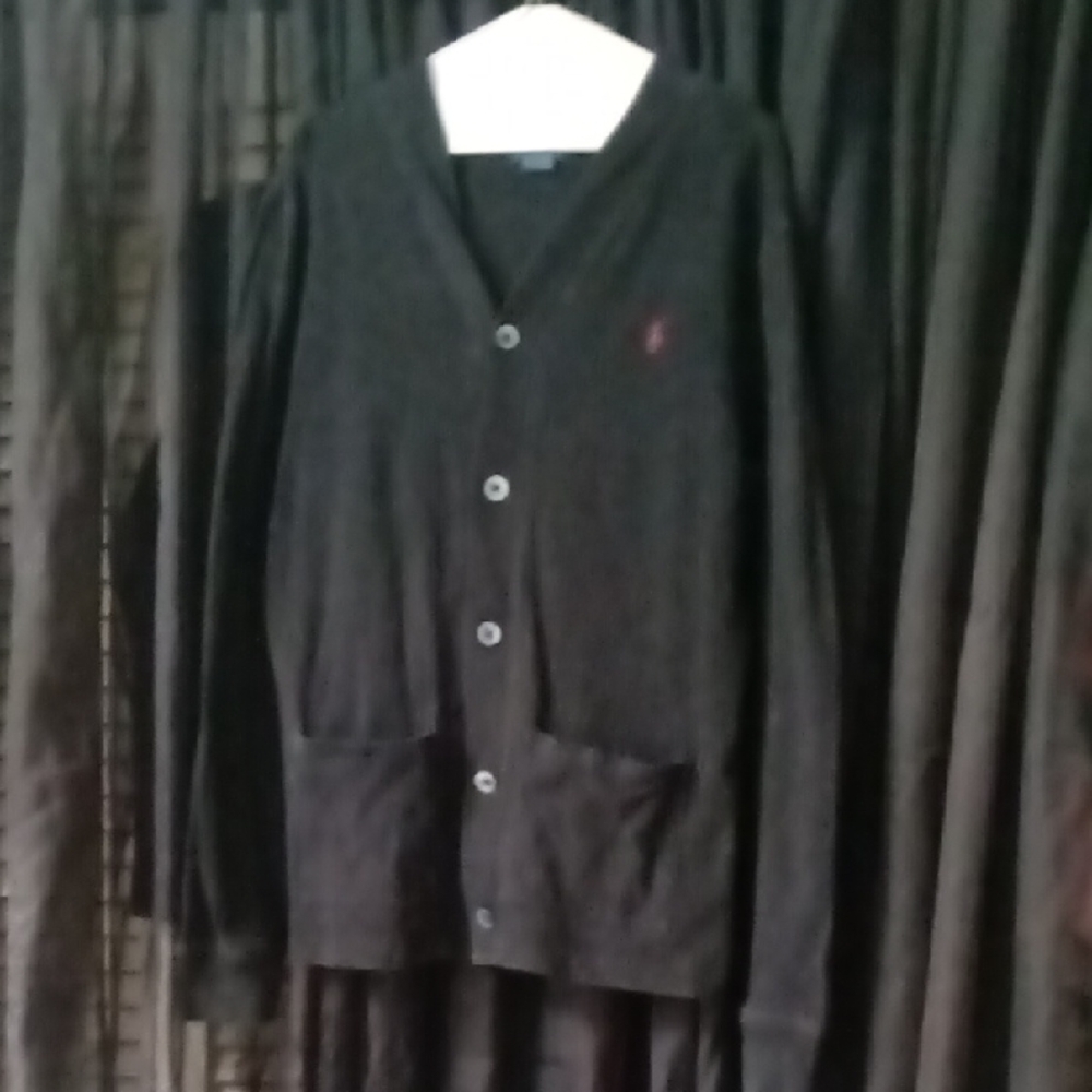Polo Ralph Lauren Black Button-Up Cardigan
